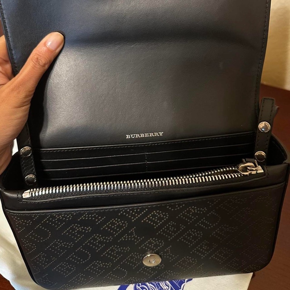 Burberry Hampshire Perforated
Leather Crossbody Bag - Picture 4 of 4